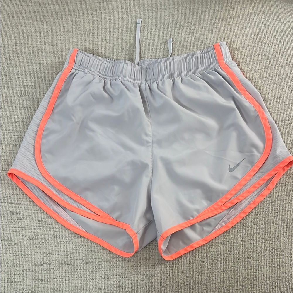 Nike Tempo Gray and Coral Athletic Shorts